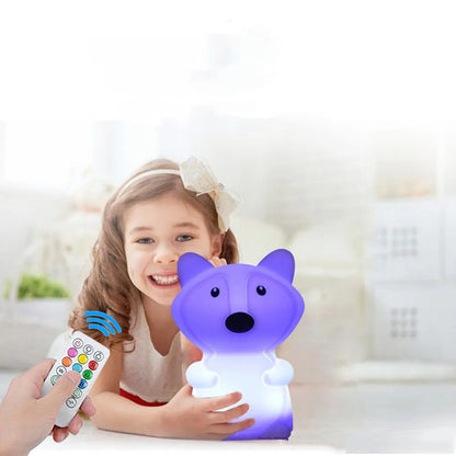 Night Owl Glow – Soothing Silicone Night Light with Remote Control & Colour Change