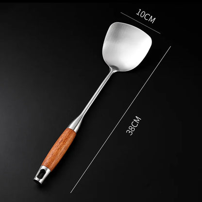 Wide Stainless Steel Spatula for Fish & Steak – Gentle Lift, Professional Finish