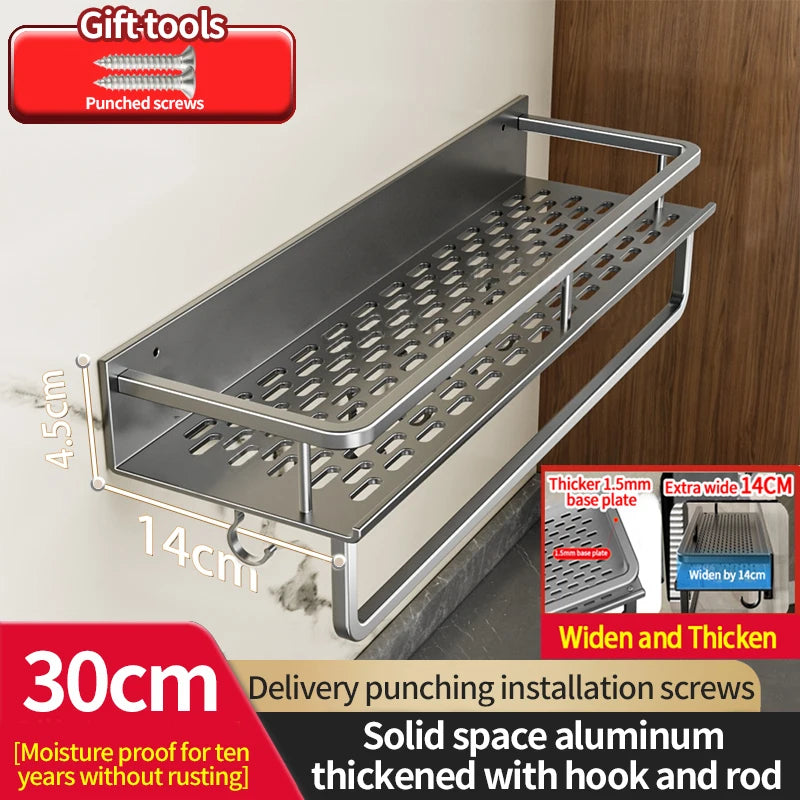 Grip‑n‑Go AeroRack – The Drill‑Free Aluminium Shelf for Kitchens & Bathrooms