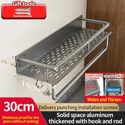 Grip‑n‑Go AeroRack – The Drill‑Free Aluminium Shelf for Kitchens & Bathrooms