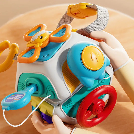 Little Learners Busy Cube – Montessori Sensory Activity Toys for Fine Motor Skills