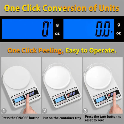 Precision Pro LED Kitchen Scale 5kg/1g High – Weigh to Win Every Recipe