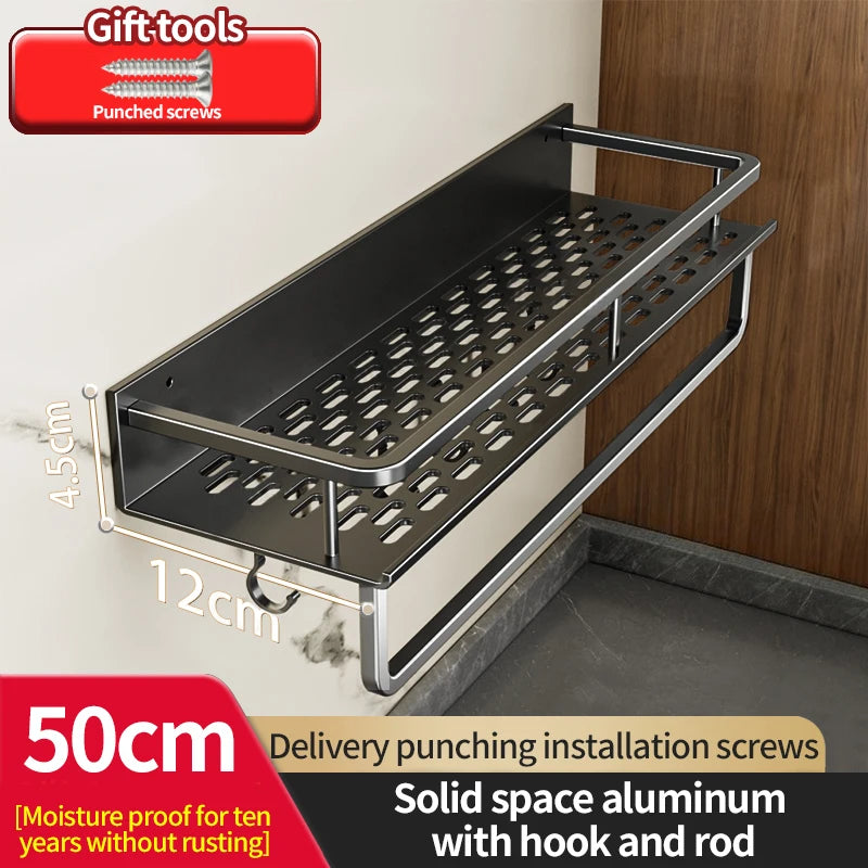 Grip‑n‑Go AeroRack – The Drill‑Free Aluminium Shelf for Kitchens & Bathrooms
