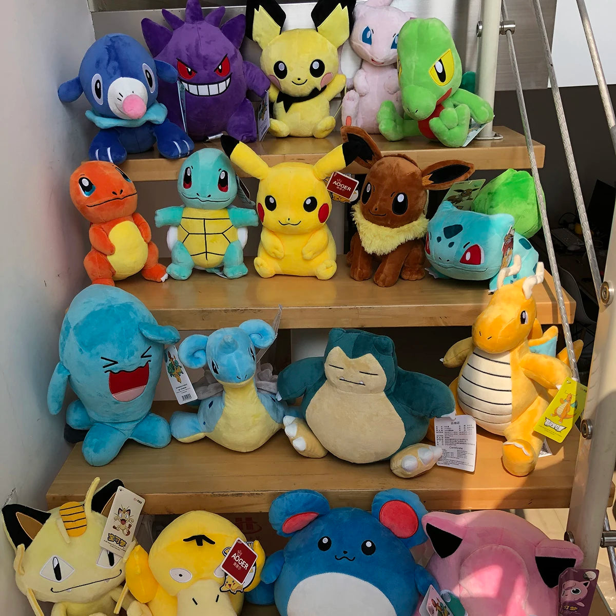 Pokemon Plush Toy High Quality With Tag – Anime Cartoon Pikachu Charmander Squirtle Bulbasaur – Cuddle‑Ready Plush Squad
