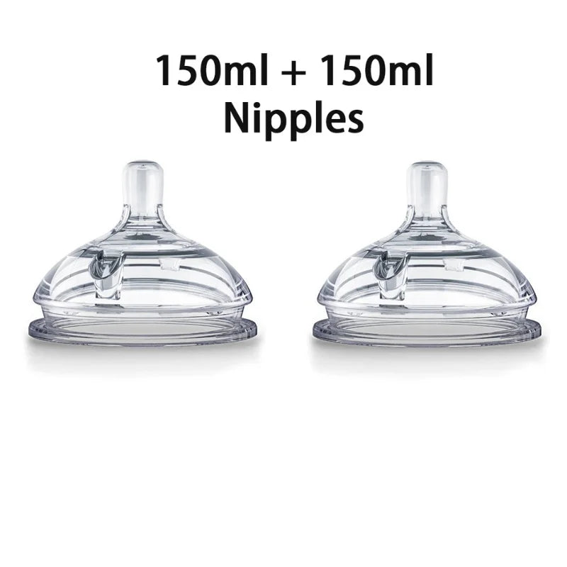 Soothe & Sip – Anti-Choking Silicone Baby Feeding Bottle with Handles – Nipple Bottle for Baby 0-9 Month 150ML/250ML