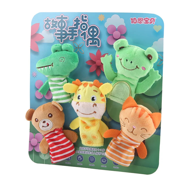 Storytime Safari Finger Puppet Set – Kindergarten Story Teaching Aids Children Education – Bring Every Tale to Life
