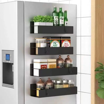 Snap‑Organise Magnetic Fridge Caddy – Spice Rack – Storage That Sticks