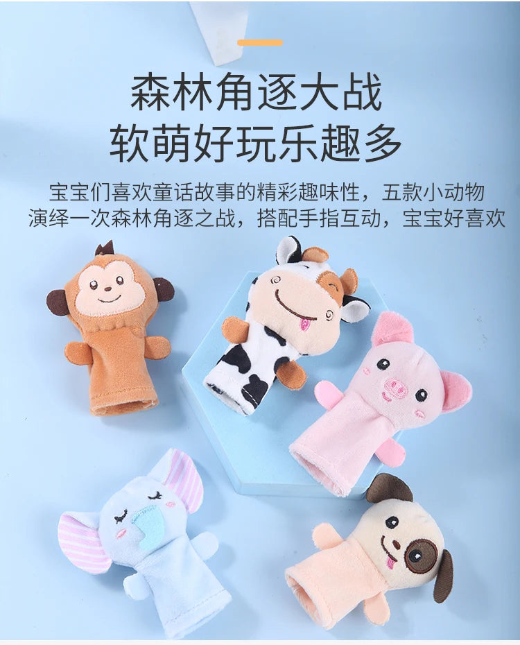 Storytime Safari Finger Puppet Set – Kindergarten Story Teaching Aids Children Education – Bring Every Tale to Life