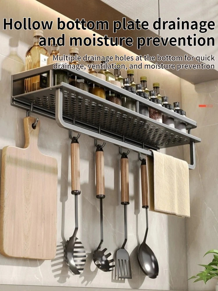 Grip‑n‑Go AeroRack – The Drill‑Free Aluminium Shelf for Kitchens & Bathrooms