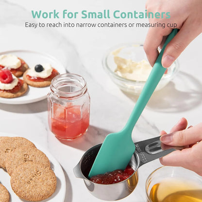 SmoothSpread Silicone Spatula 2/4Pcs – The Sleek Way to Scoop, Scrape & Swirl