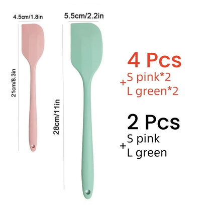 SmoothSpread Silicone Spatula 2/4Pcs – The Sleek Way to Scoop, Scrape & Swirl