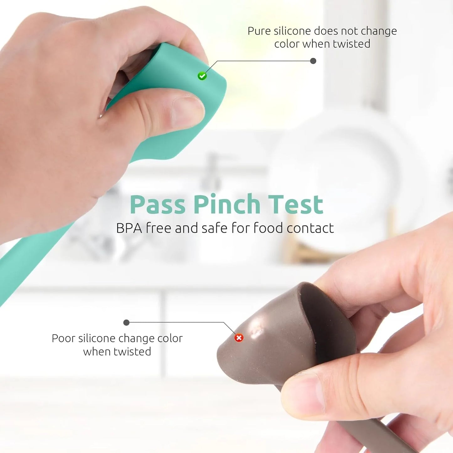 SmoothSpread Silicone Spatula 2/4Pcs – The Sleek Way to Scoop, Scrape & Swirl