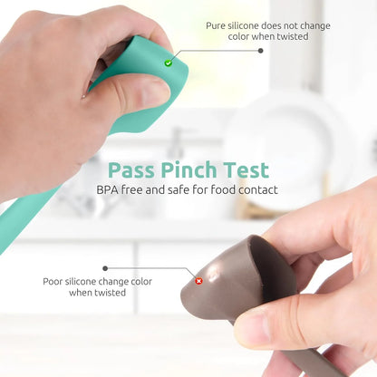 SmoothSpread Silicone Spatula 2/4Pcs – The Sleek Way to Scoop, Scrape & Swirl
