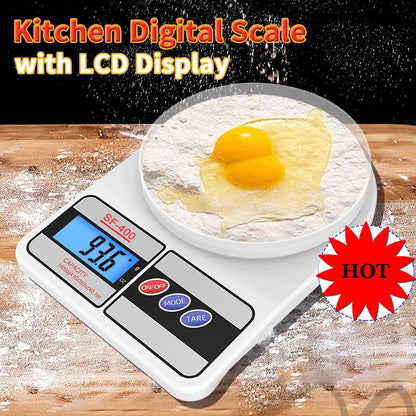 Precision Pro LED Kitchen Scale 5kg/1g High – Weigh to Win Every Recipe